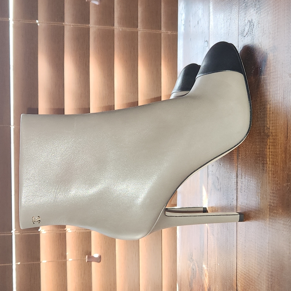 CHANEL two tone bootie